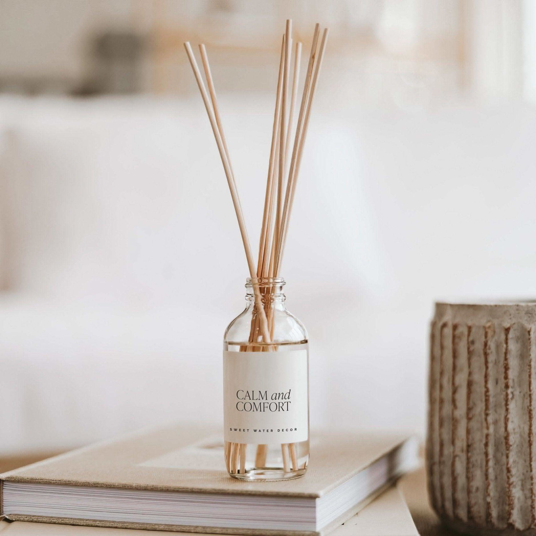 Calm and Comfort Clear Reed Diffuser - SwagglyLife Home & Fashion